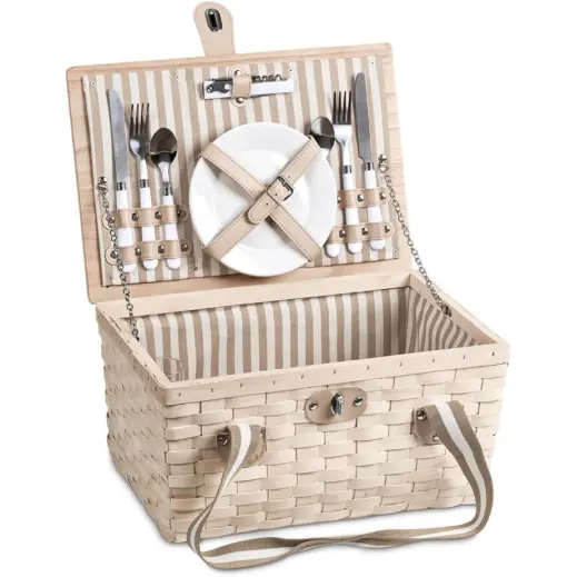 Serendipio Montega 2-Person Picnic Basket Open