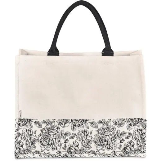 Okiyo Hana Printed Cotton Tote Front