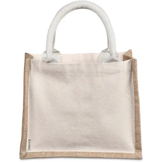 Okiyo Chinsai Mini Jute & Cotton Gift Bag Front