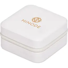 Eva & Elm Crystal Travel Jewellery Box Cream Branded Image