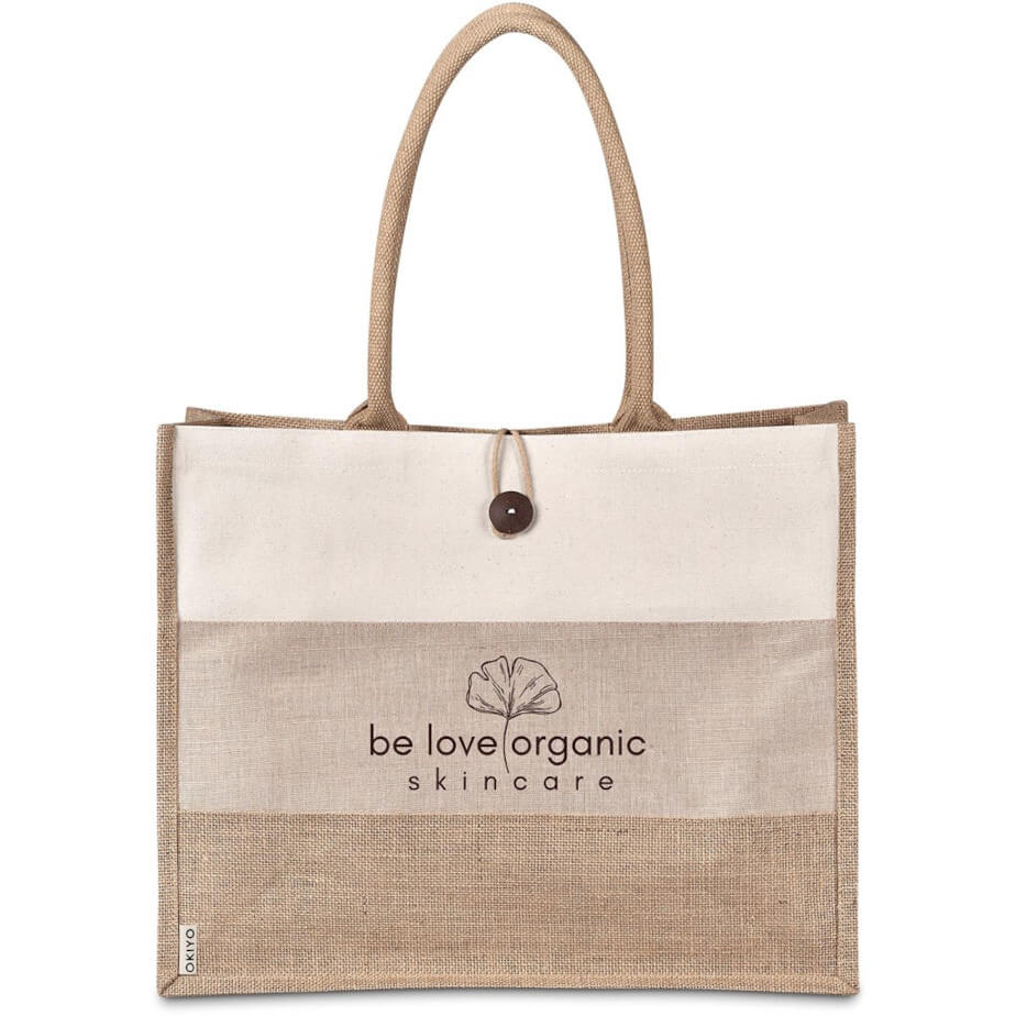 Okiyo Fukei Jute & Cotton Tote - Main