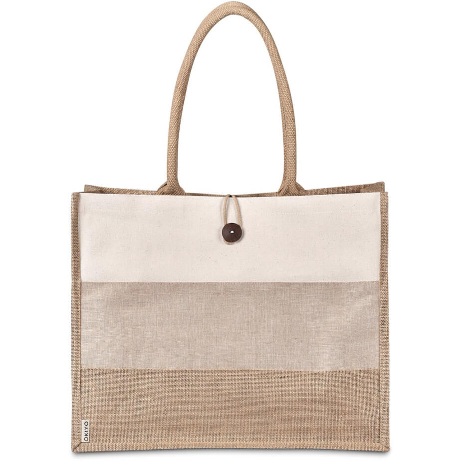 Okiyo Fukei Jute & Cotton Tote - Unbranded