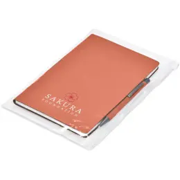 Altitude Harper Notebook & Pen Set - Burnt Orange Branded Image