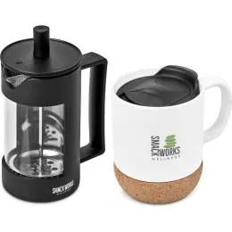 Serendipio Sienna Coffee Set - White Main Image