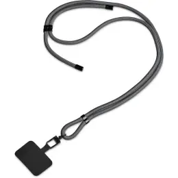 Altitude Fusion Crossbody & Wrist Phone Strap Set in Pouch Grey