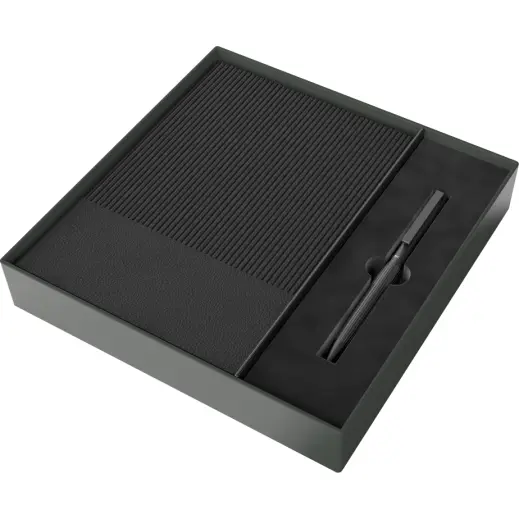 Andy Cartwright Sengetti Ribbed Pen & Notebook Gift Set Gift Box Open
