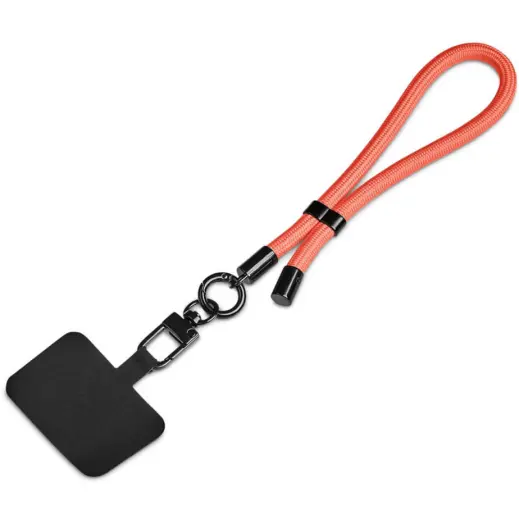 Altitude Atlier Wrist Phone Strap in Pouch - Coral Unbranded Strap
