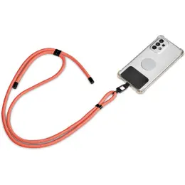 Altitude Resort Crossbody Phone Strap in Pouch - Coral Unbranded Phone