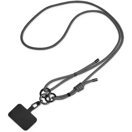 Altitude Glam Recycled PET Crossbody Bag & Phone Strap - Grey Strap
