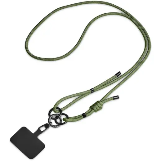 Altitude Glam Recycled PET Crossbody Bag & Phone Strap - Military Green Strap