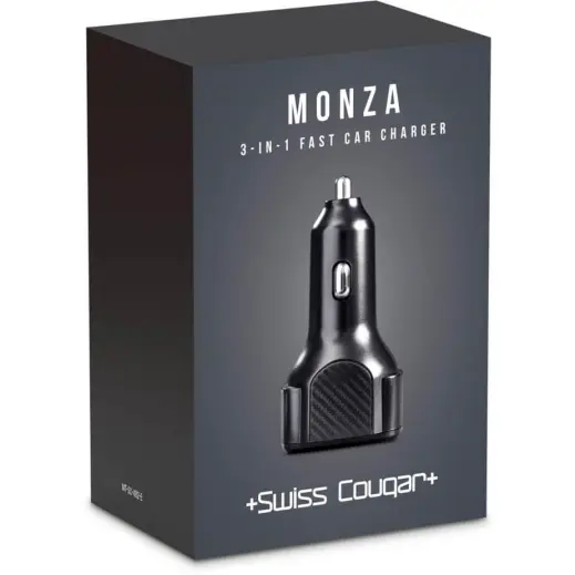 Swiss Cougar Monza 3-in-1 Fast Car Charger - Box