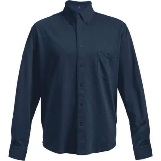 Knitted Pique Lounge Long Sleeve Mens Navy