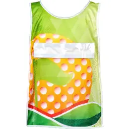 Hoppla Jackal Polyester Caddy Bib with PVC Name Sleeve Branded 2