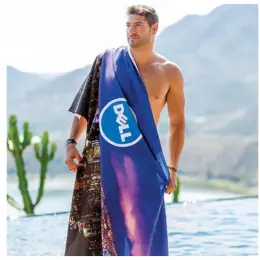 Custom Single-Sided Sub Beach Towel - Large Main