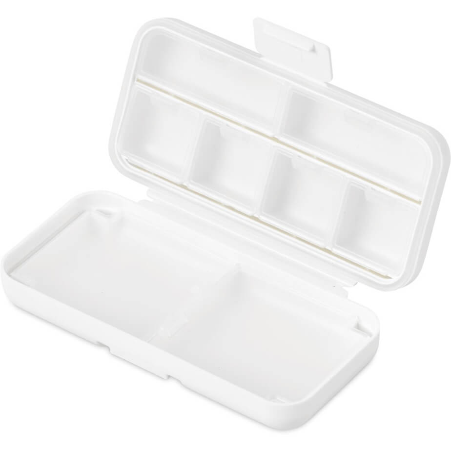 Altitude Grid Travel Pill Box Solid White Open Empty
