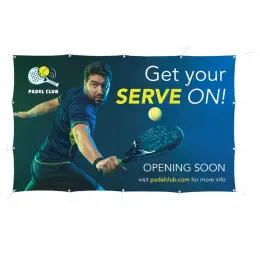 Sublimated Display Fabric Banner - 2.45m x 1.5m Branded Image