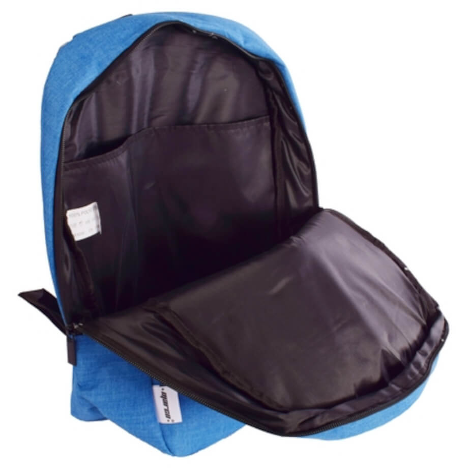 Metro Laptop Backpack Blue Open
