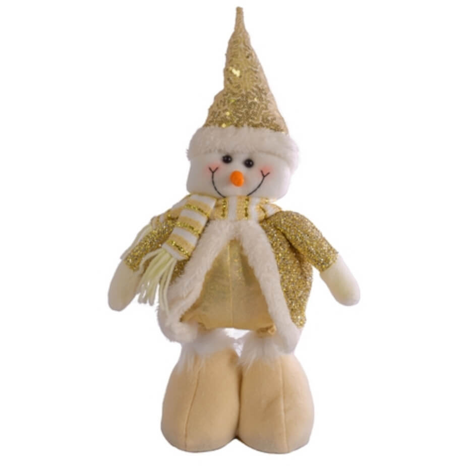 Christmas Extending Snowman Sitting Front