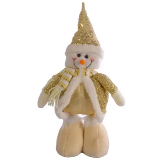 Christmas Extending Snowman Sitting Front