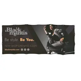 Sublimated Airtex Fabric Fence Banner - 3m x 1.2m Branded Image