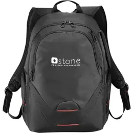 Elleven Motion Laptop Backpack Black Front Branded Image