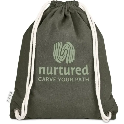 Okiyo Kinchaku Recycled Canvas Drawstring Bag Main