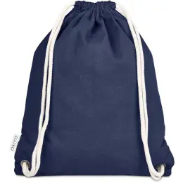 Okiyo Kinchaku Recycled Canvas Drawstring Bag Navy