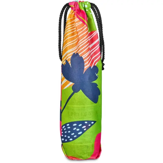 Hoppla Tipsy RPET Wine Bottle Drawcord Bag Back