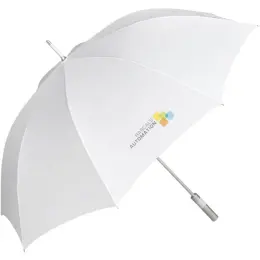 Turnberry Golf Umbrella Solid White Branded Image