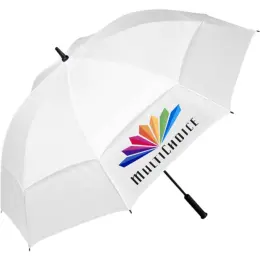 Torrent Golf Umbrella Solid White Branded