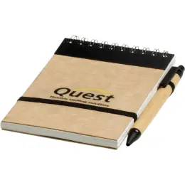 Eco-Logical A6 Notebook & Pen Branded Image
