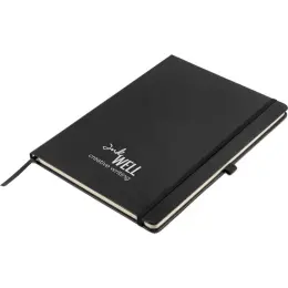 Altitude Fourth Estate A4 Hard Cover Notebook Black Branded Image