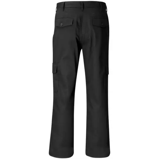 Mens Cargo Pants Black Back