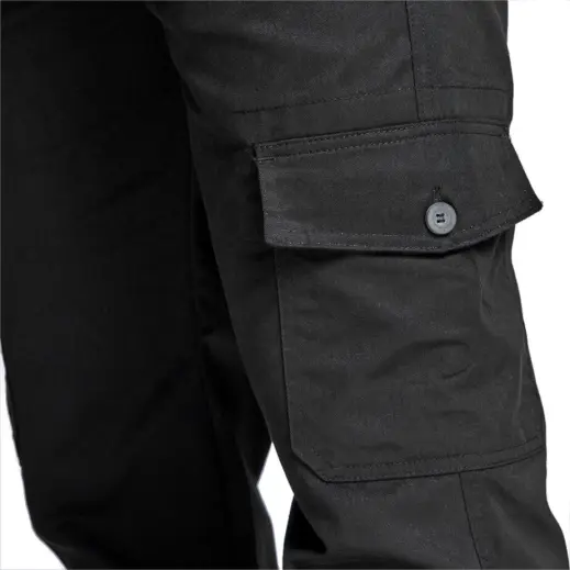Mens Cargo Pants Black Pocket