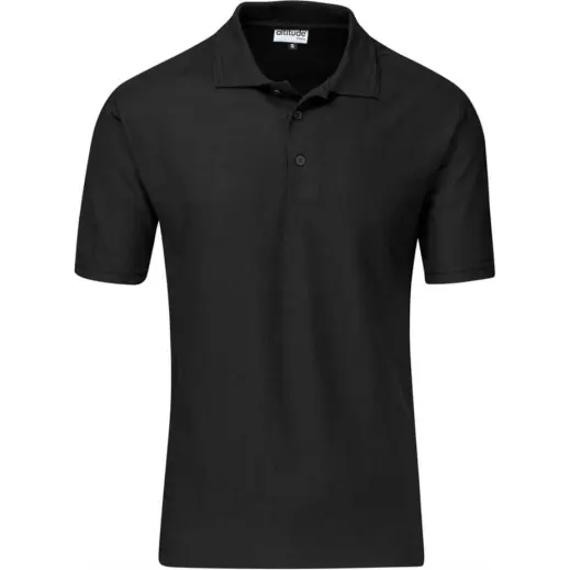 Kids Basic Pique Golf Shirt Black