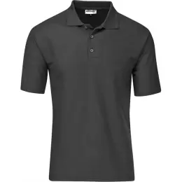 Kids Basic Pique Golf Shirt Charcoal