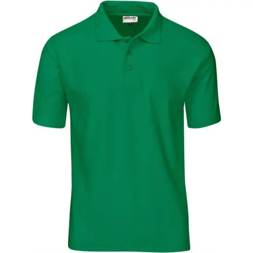 Kids Basic Pique Golf Shirt Green