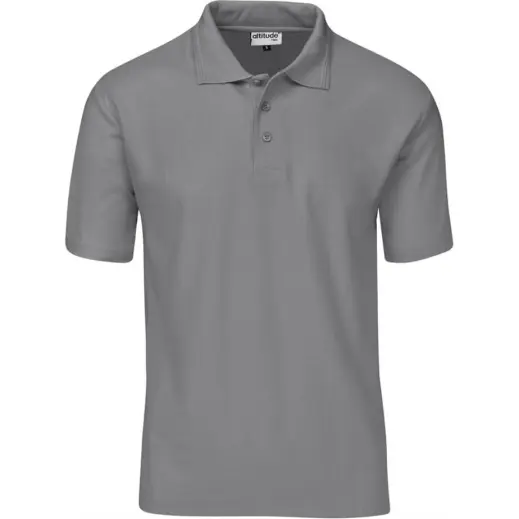 Kids Basic Pique Golf Shirt Grey