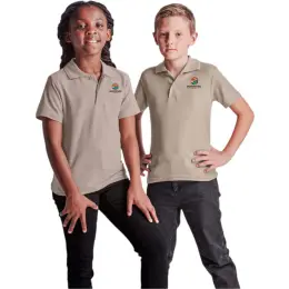 Kids Basic Pique Golf Shirt Model