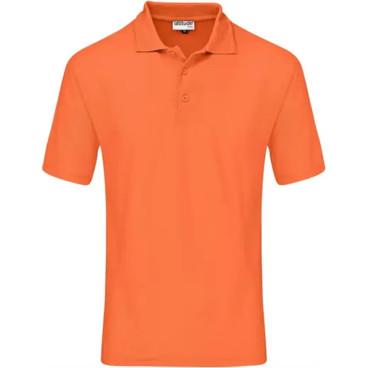 Kids Basic Pique Golf Shirt Orange