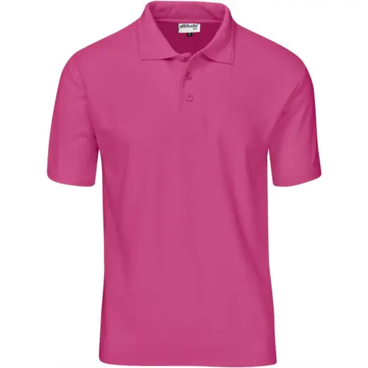 Kids Basic Pique Golf Shirt Pink