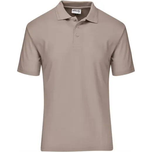 Kids Basic Pique Golf Shirt Stone