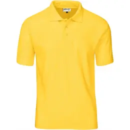 Kids Basic Pique Golf Shirt Yellow