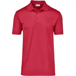 Mens Pro Golf Shirt Red Front