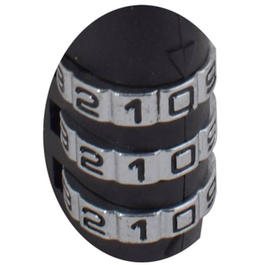 TSA Combination Lock Black Close Up