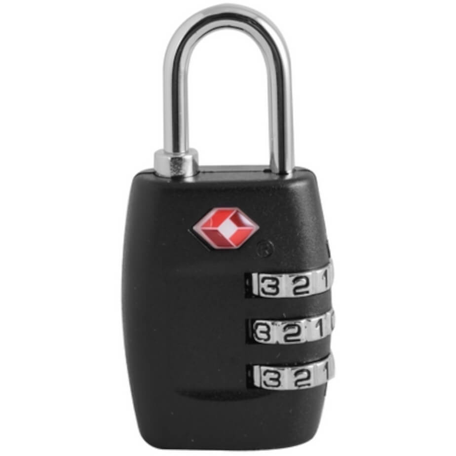 TSA Combination Lock Black Front