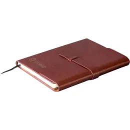 Altitude Peninsula A5 Hard Cover Notebook Brown Branded Image