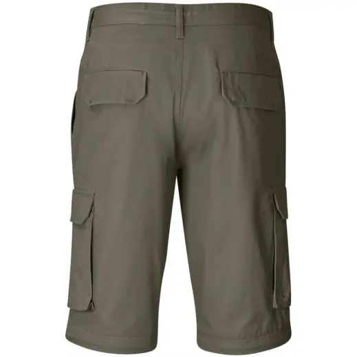 Mens Cargo Zip Off Pants Khaki Short Back
