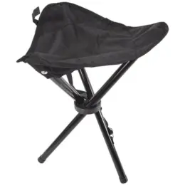 Tripod Stool Black Angle Image