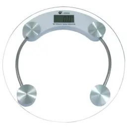 Bathroom Scale White-Clear Top Image